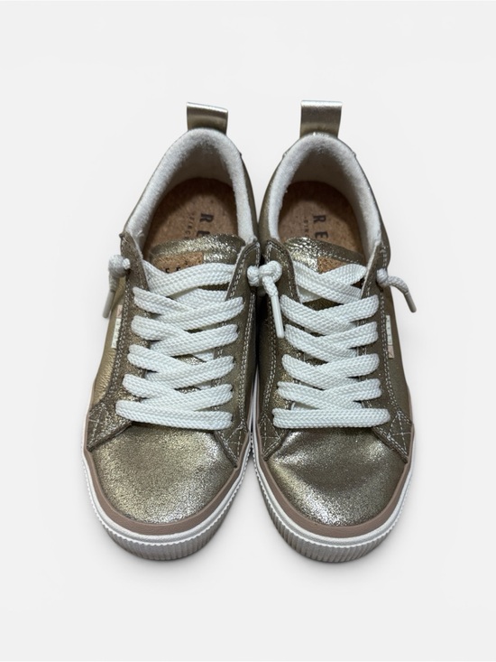 Reef Shoes - Reef Women's Lay Day Dawn Metallic Sneakers Sz. 8 Champagne Suede